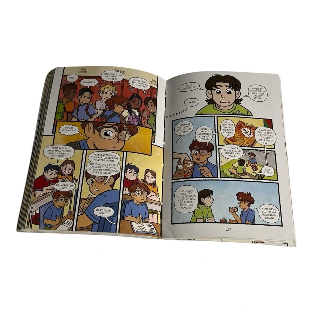 Four Eyes  & Pizza Face A Graphic Novel paperback Fiction Rex Ogle Book Set